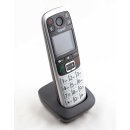 Gigaset E560HX Platin Mobilteil mit Ladeschale