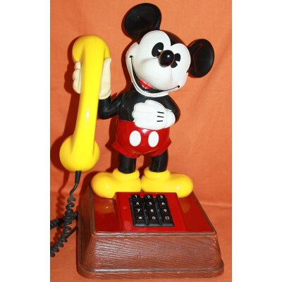 Post DFeAp 322 Mickey Mouse Telefon, Zettler, mit TAE-Stecker, Micky Maus