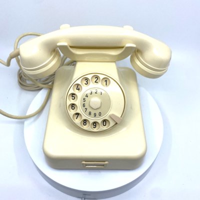 W48 Telefon Elfenbein / Weiss Nachbau Friedrich Reiner mit TAE-Stecker TOP
