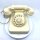 W48 Telefon Elfenbein / Weiss Nachbau Friedrich Reiner mit TAE-Stecker TOP