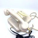 W48 Telefon Elfenbein / Weiss Friedrich Reiner 10/62 mit TAE-Stecker