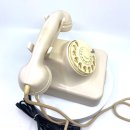 W48 Telefon Elfenbein / Weiss Friedrich Reiner 10/62 mit TAE-Stecker