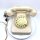 W48 Telefon Elfenbein / Weiss Friedrich Reiner 10/62 mit TAE-Stecker