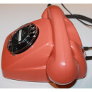 Post FeTAp 611-1 Lachsrot, SEL, seltenes Telefon, Wählscheibe,TAE-Stecker