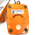 Telefon FeTAp 611-2 orange Post Wählscheibe / Nummernschalter 8/81 Hagenuk Kiel