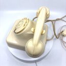 W48 Telefon Elfenbeinfarben  mit Walzen-Stecker (Nicht auf Funktion geprüft)