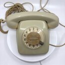 Post Telefon FeTAp 611 BJ  3/72 grau mit Brokathaube