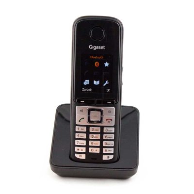 Gigaset S810H Black Edition, Mobilteil mit Ladeschale, DECT, Freisprechen